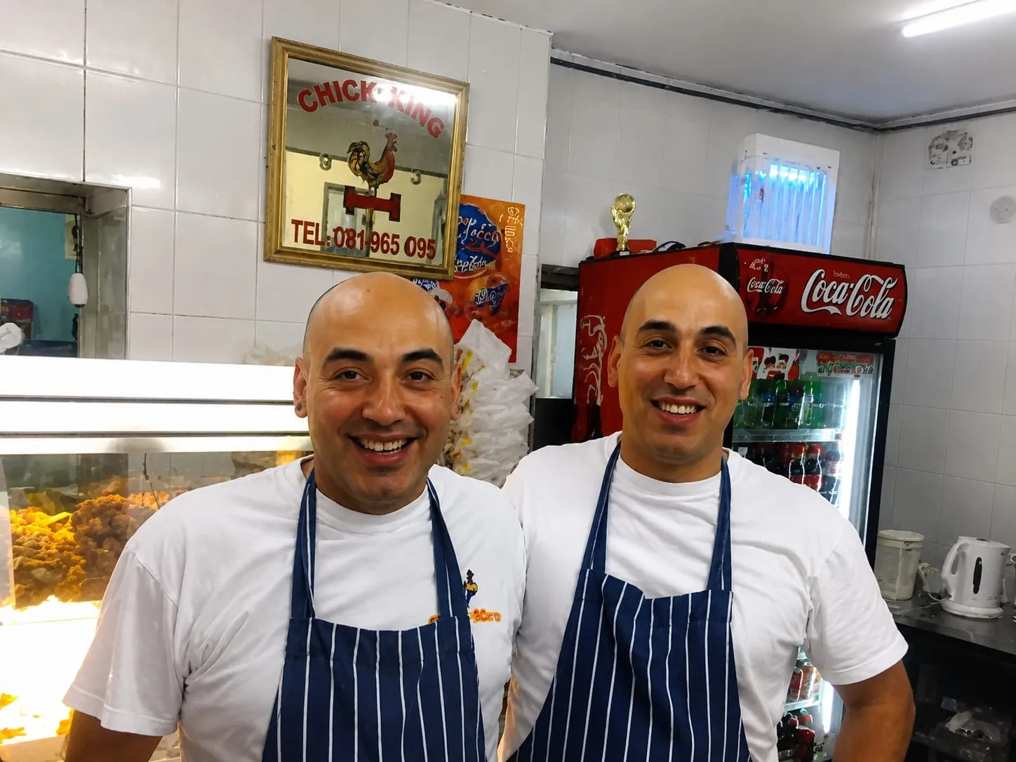 The Chick King team behind the counter